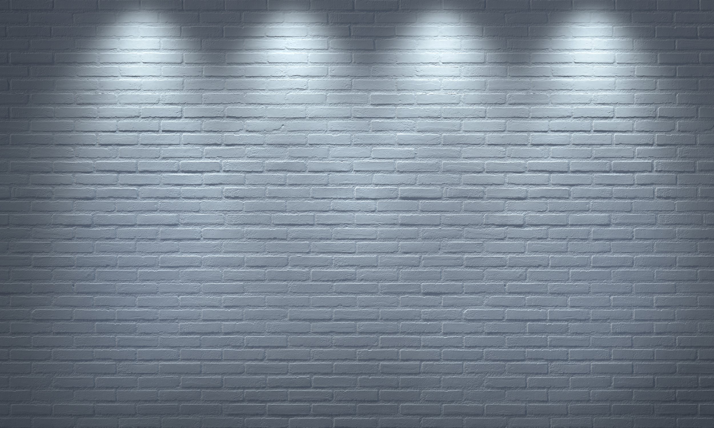 White Brick Wall spot light Brick Wall Texture Background Pattern brick painted white